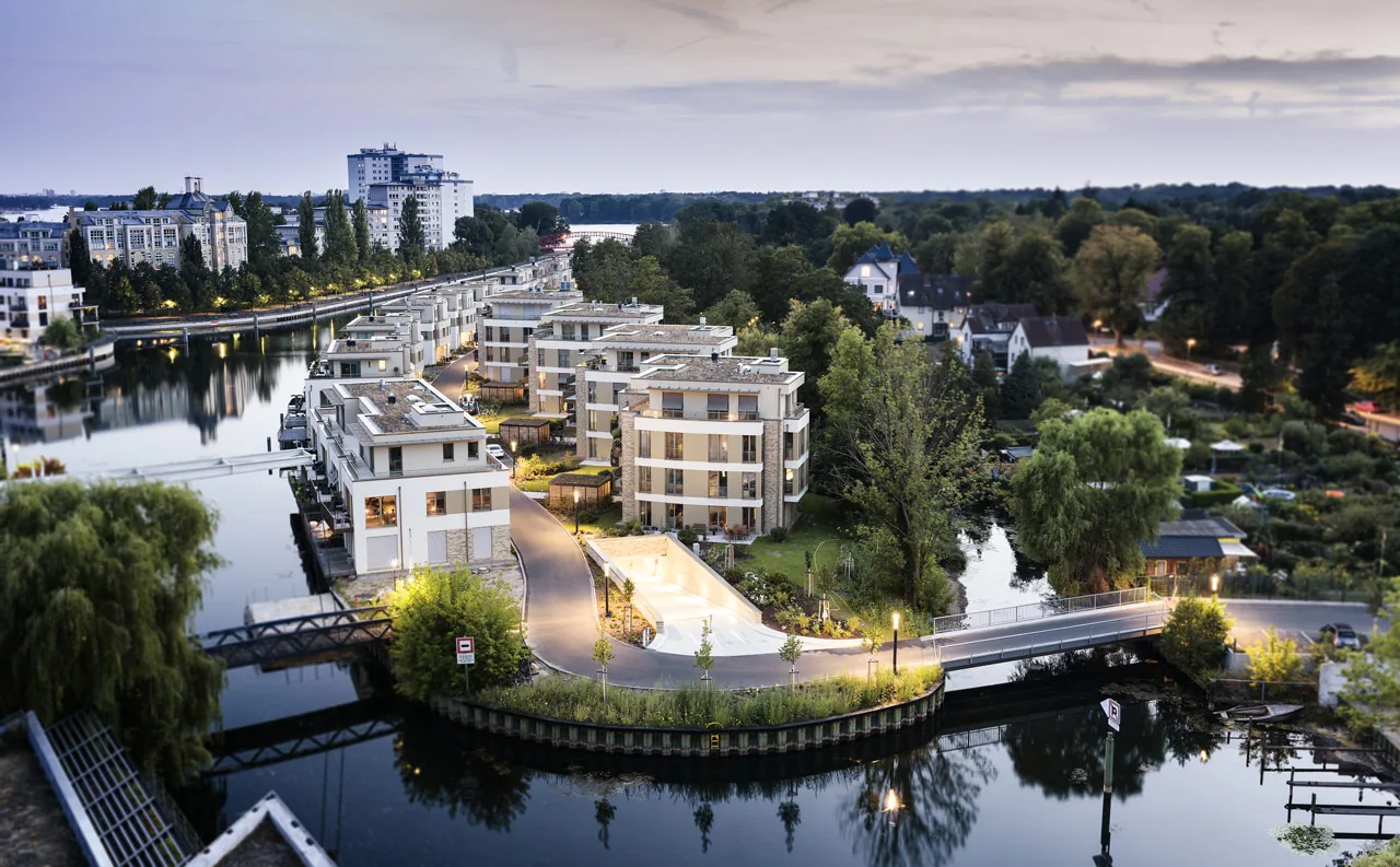 Humboldt-Insel am Tegeler Hafen in Berlin